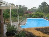 pool rain