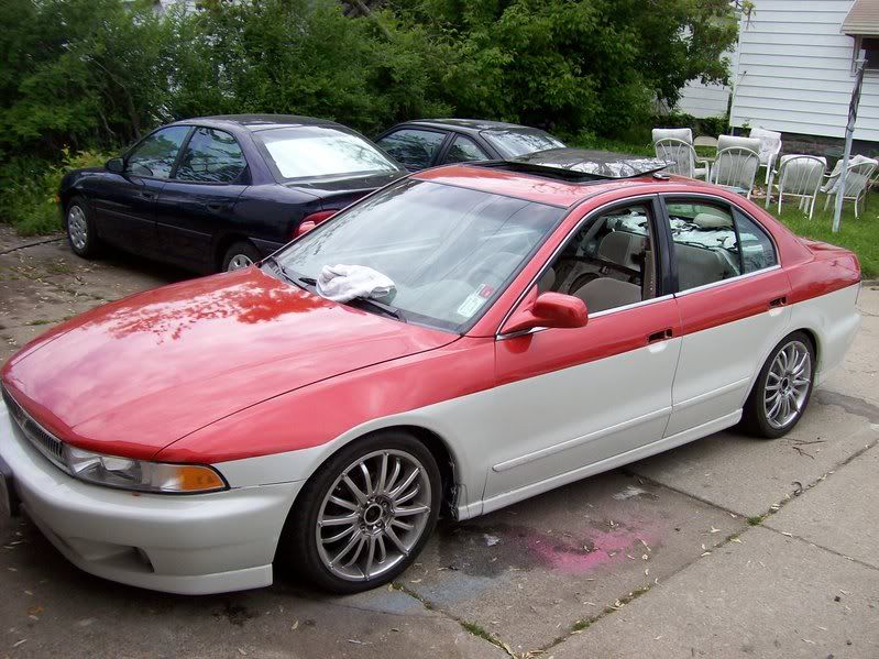 Galant two tone cinder red on top and pearl white on bottom