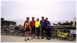 The start of our jouney between Sana Cruz and Monterey