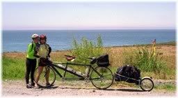 Bobbie and Julia just north of San Simeon