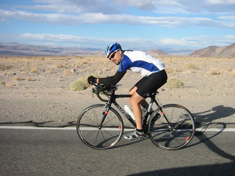 Karl, on his way to Baker, CA