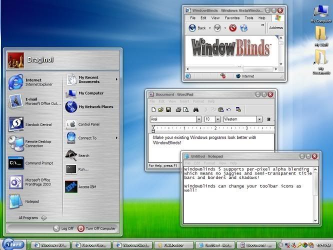 WindowBlinds - самая популярная программа для изменения и настройки.