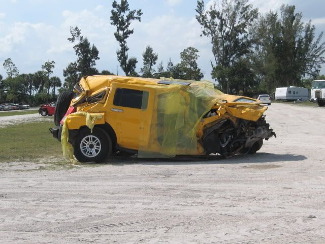 wrecked hummer
