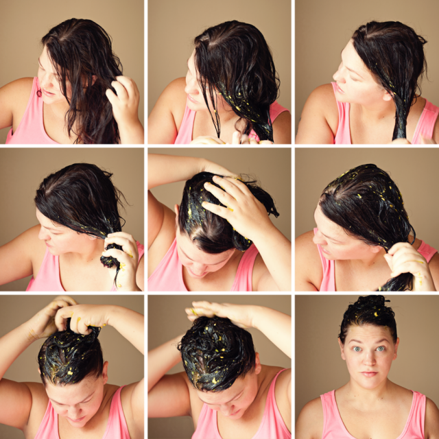 DIY Hair Mask Treatment by Three in Three