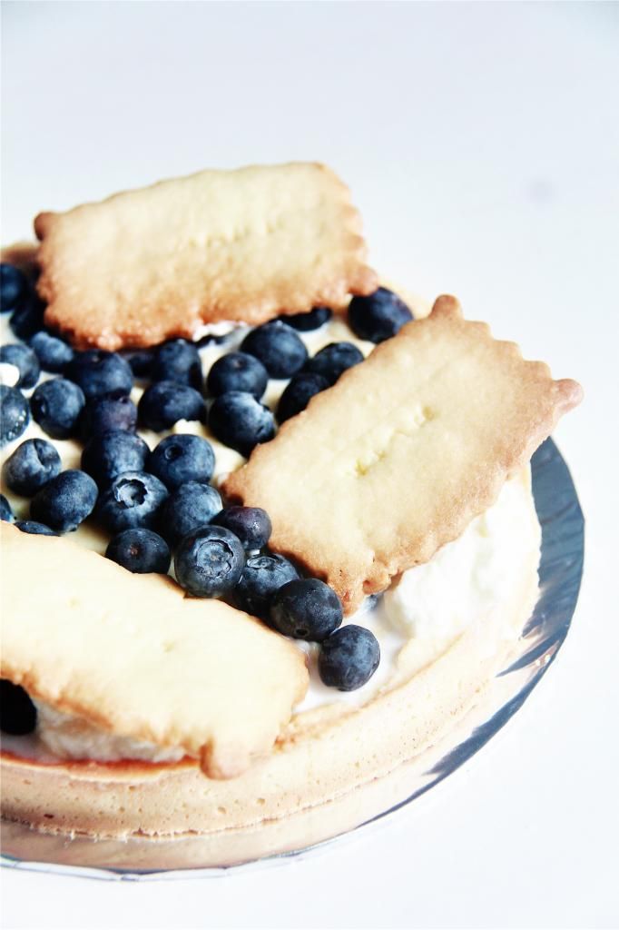 dessert - blueberry custard tart