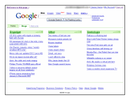 [Image: Google homepage with tabs]
