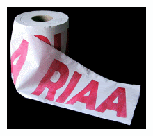[Image: RIAA toilet paper]