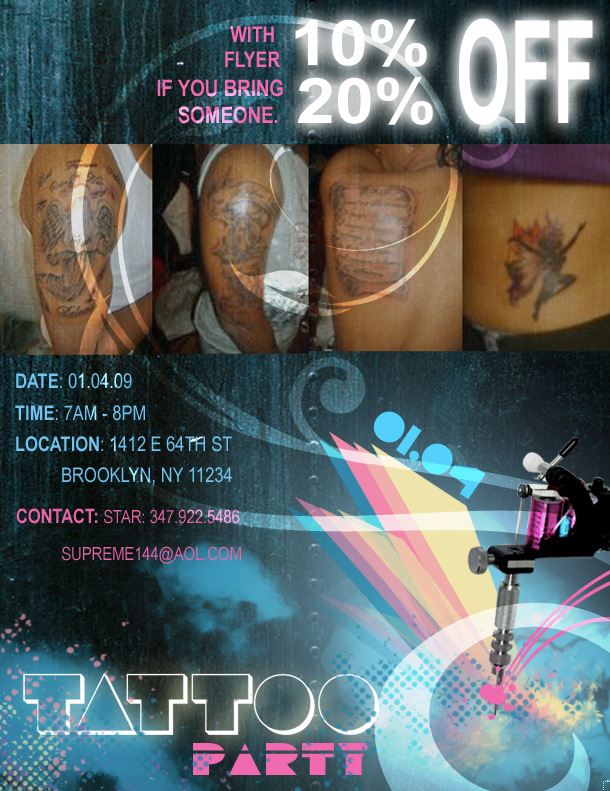  getting a tattoo or interested in one that day. *Contact: Message me for 