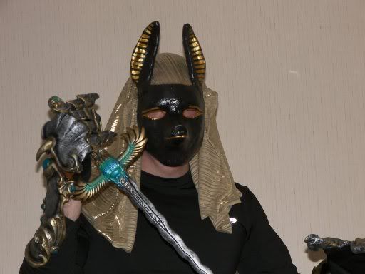 which is how the blank mask is supposed to i cant see directly out the eyes i may try to find a werewolfwolf mask that i can remove the hair