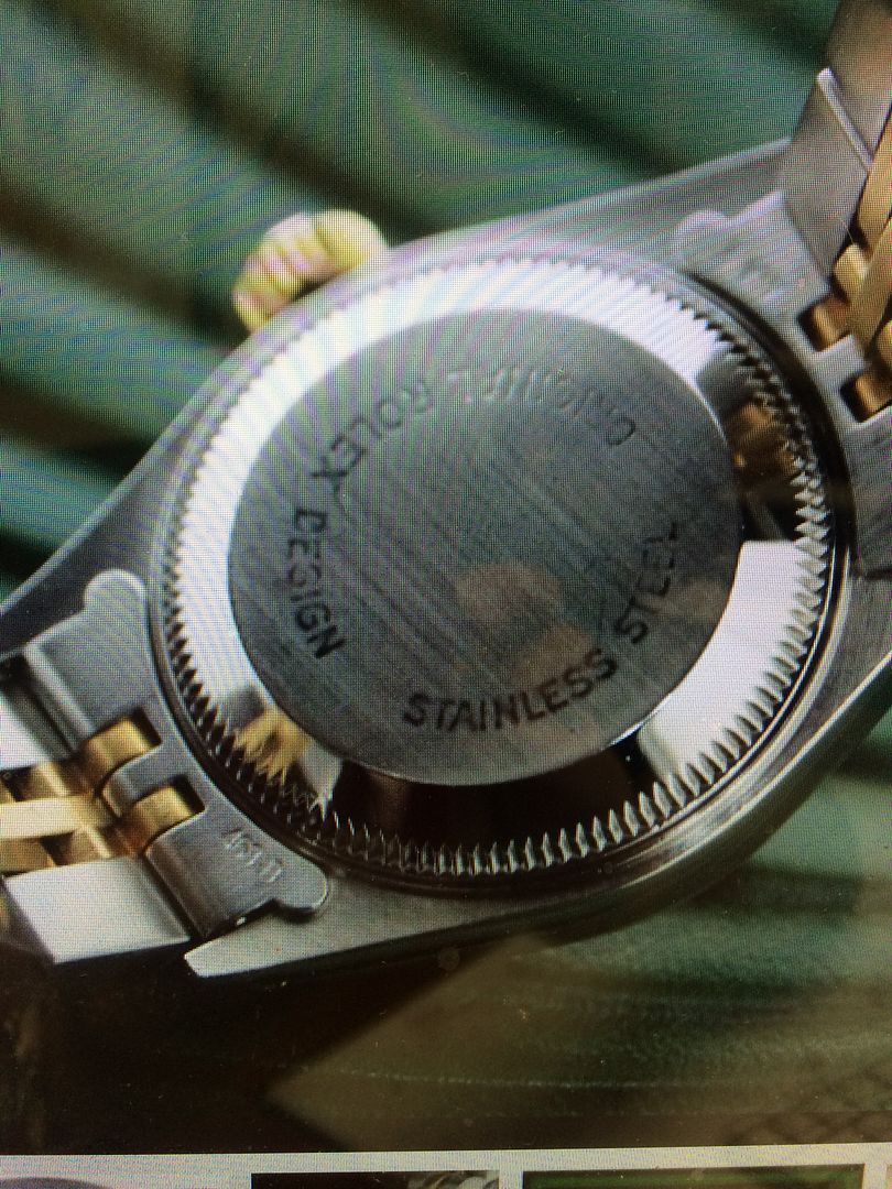 original rolex design case back