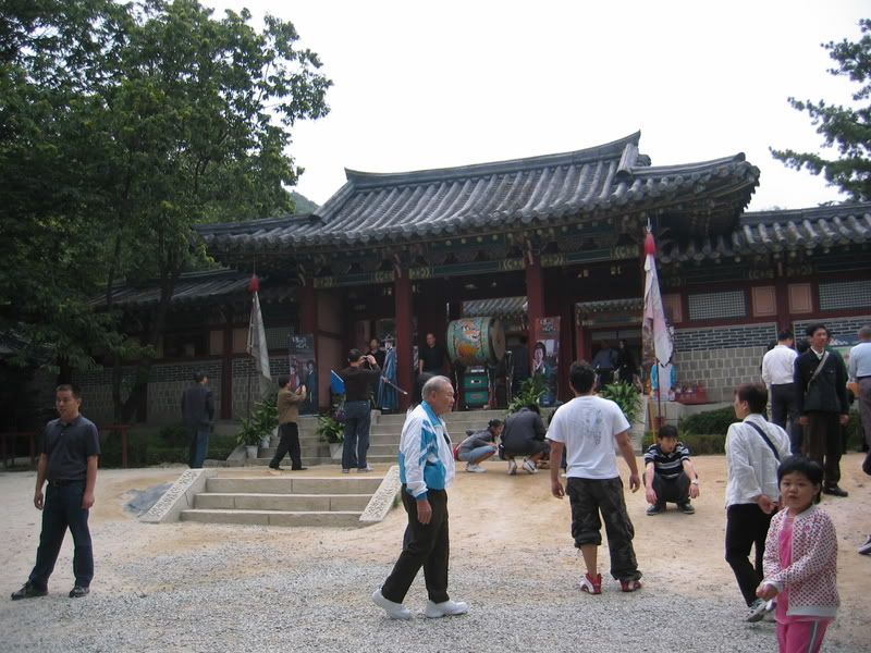 Entrance to the set of DaeJangGeum, some famous Korean soap opera