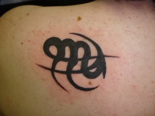 Initials Tattoos. World, , surrounded by adding other designs others