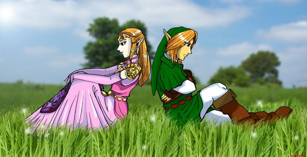 desktop wallpaper romantic. Romantic Zelda and Link Image