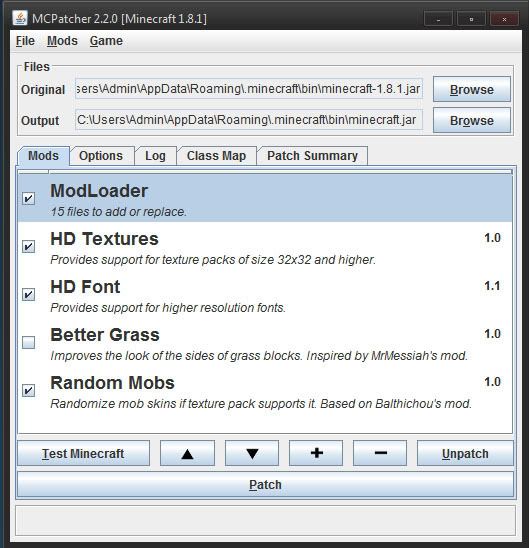 Select the ModloaderMP 1.8.1.zip folder and click Open .