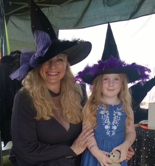 With Gabriella at the Lammas Festival