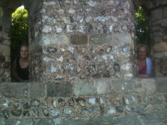 with Lucy at Lewes Priory