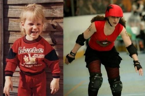 Katie - then and now!