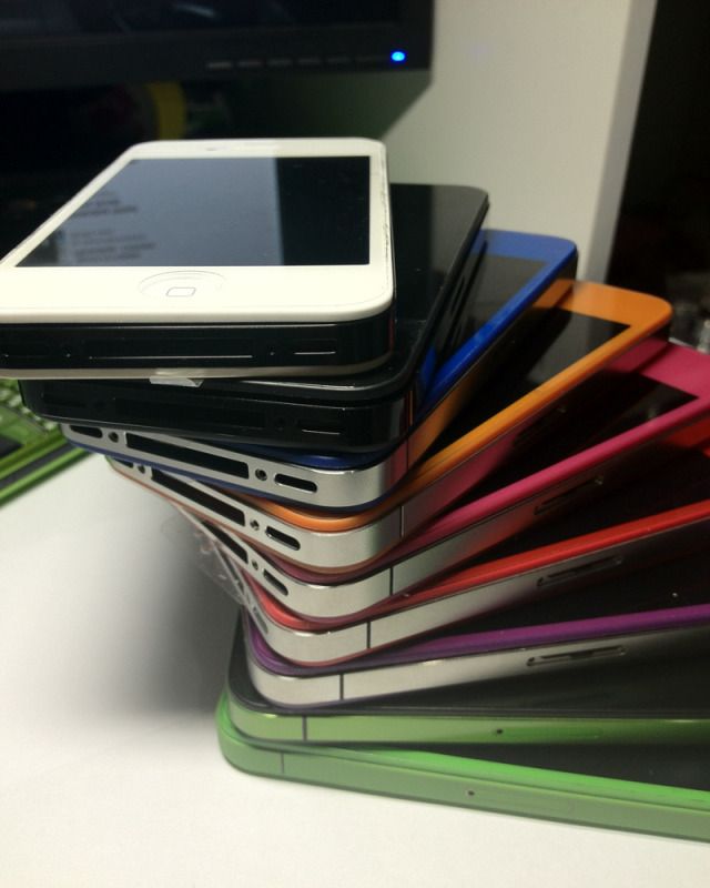 xã hàng màn hình + sườn đủ màu cho iphone 4 giá cực tốt cho cửa hàng !! - 8