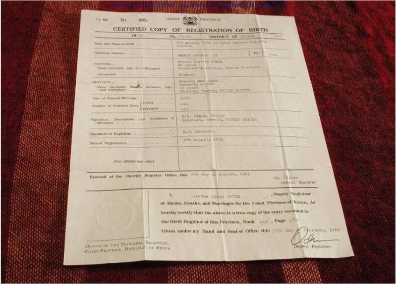 orly taitz kenyan birth certificate