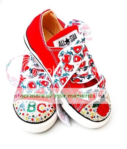 Swarovski Bling Converse ABC APPLE Shoes BTS PIXIECHIX  