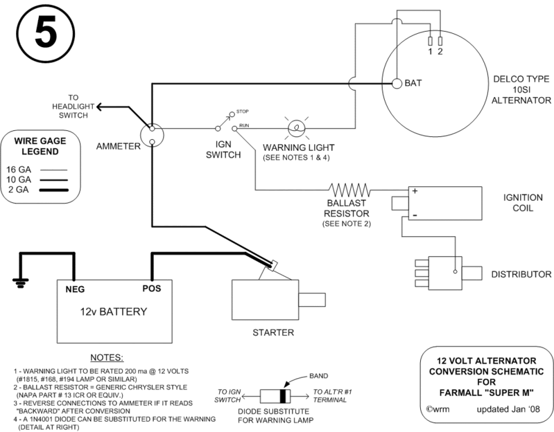 5 - Farmall Super H/M 12 Volt Alternator Conversion gif by ... farmall cub firing order diagram 