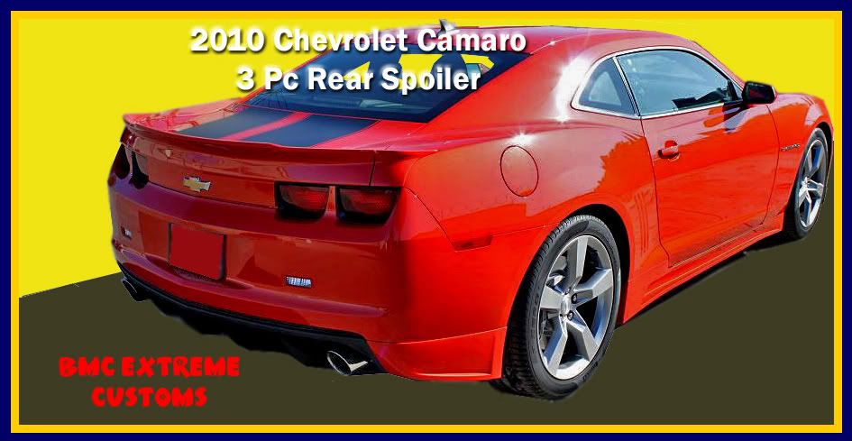 2010 Chevrolet Camaro 3-piece Rear Spoiler / Rear Wing | eBay