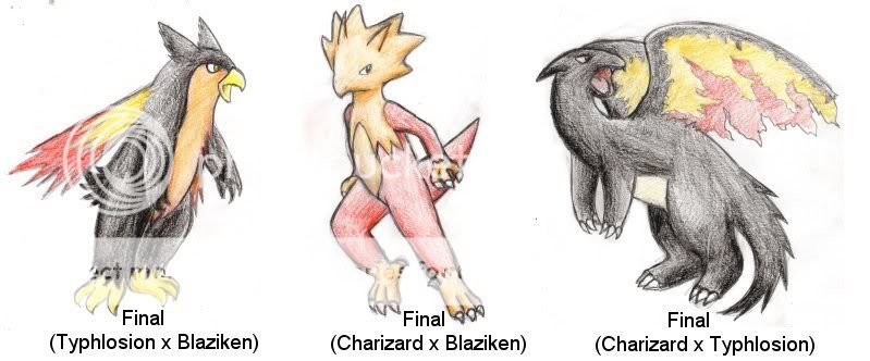 Suzume's Pokemon Fanart, Crossbreeds & Fakemon